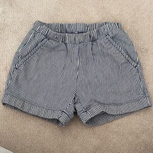 Hannah Andersson 6-7Y Striped blue and White Women's Shorts